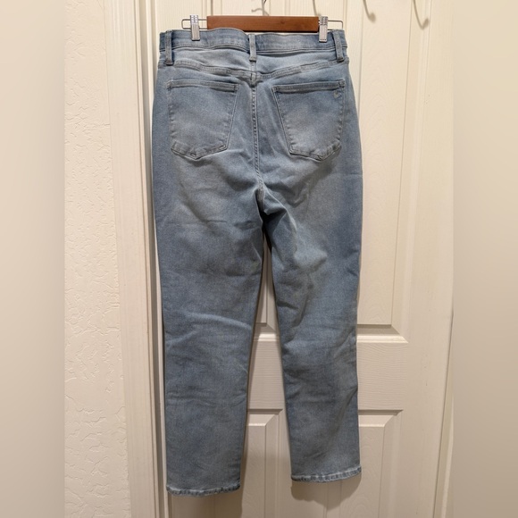 Lularoe Seamed Jeans High Rise Straight Leg Stretch Light Wash Womens Sz 30 - Picture 5 of 9